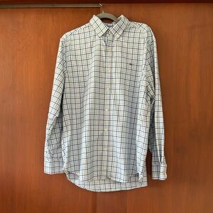 Vineyard Vines Green and Blue Plaid Shirt
